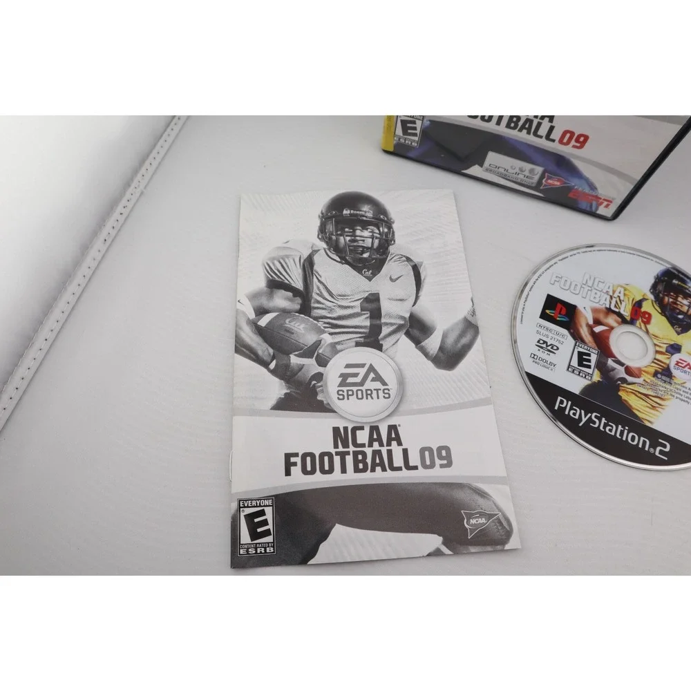 NCAA Football 09 (Sony PlayStation 2, PS2, 2008) CIB Complete Tested and Working